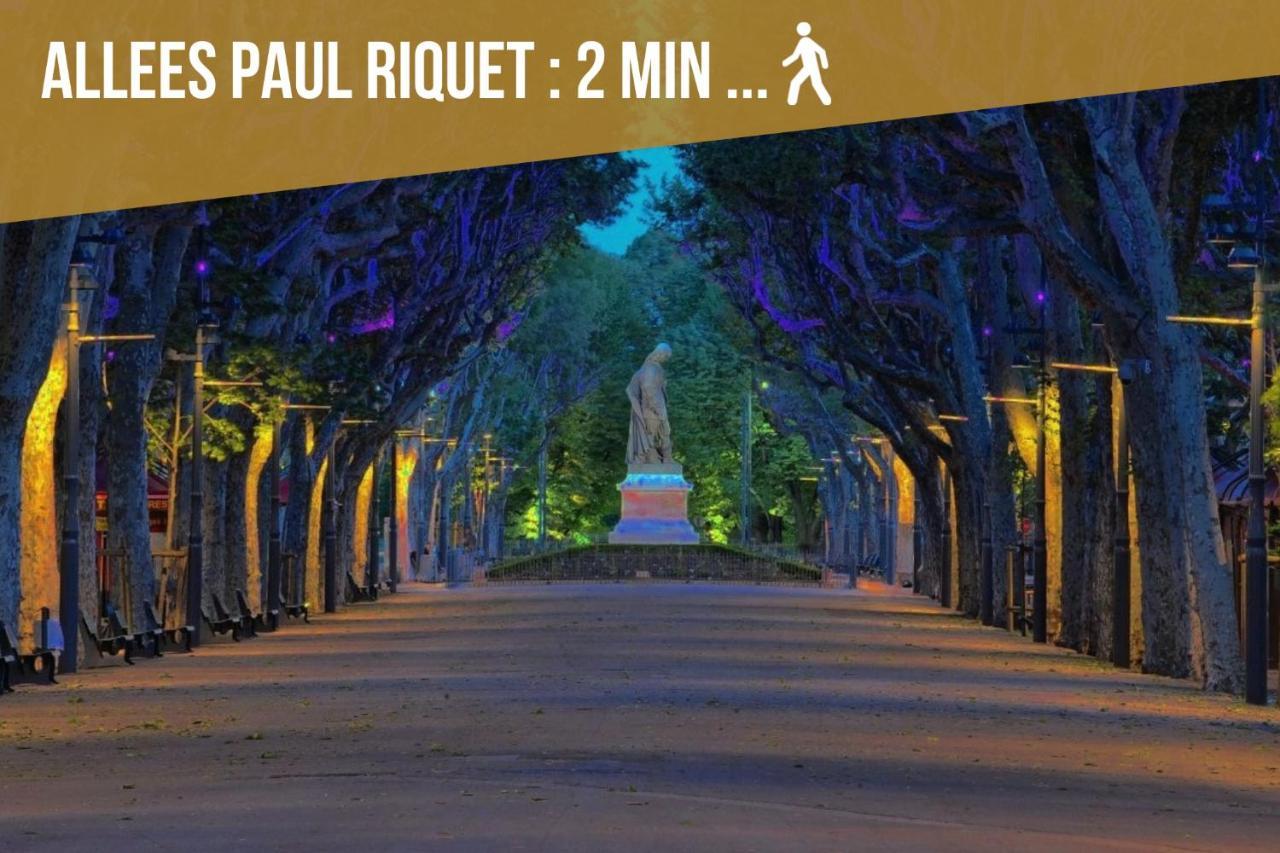 Centre Historique - Free Parking - Self Checkin - Wifi - Industriel - Sleepntripbeziers Apartamento Exterior foto