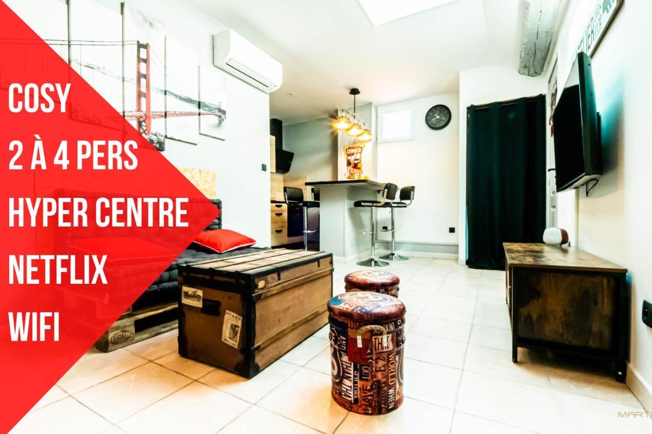 Centre Historique - Free Parking - Self Checkin - Wifi - Industriel - Sleepntripbeziers Apartamento Exterior foto